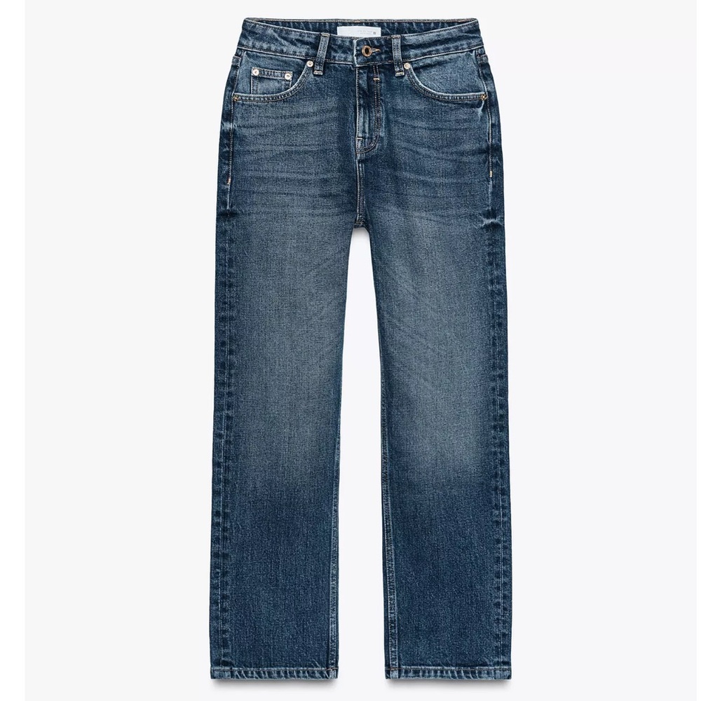 NEW Zara Z1975 High Wiast Slim Fit Comfort Jeans - Picture 4 of 7